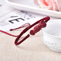 Thumbnail for Hand Carved Purple Cinnabar FENG SHUI PIXIU Wealth Attracting Bracelet- 2 Styles