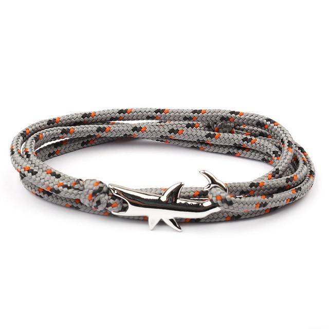 SHARK ATTACK! Survival paracord Shark Bracelet-7 colors, Adjustable Sizing