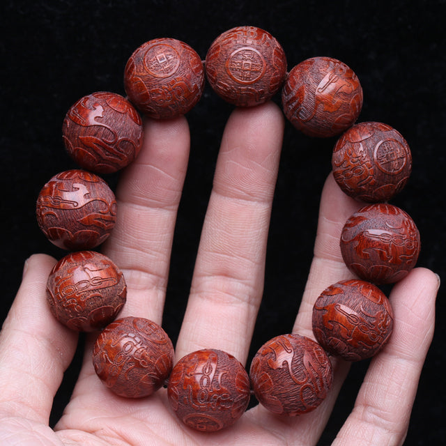 Lucky Karma PIXIU Wooden Bead Bracelet