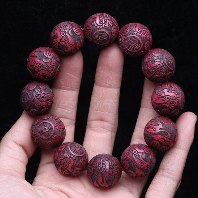 Lucky Karma PIXIU Wooden Bead Bracelet