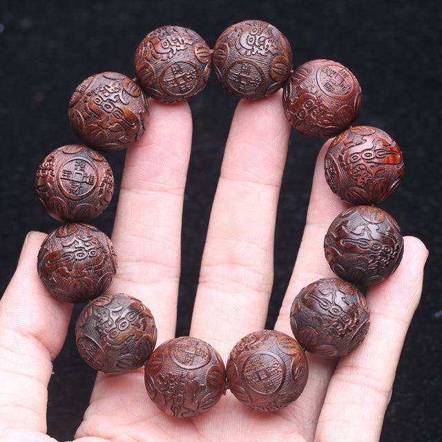 Lucky Karma PIXIU Wooden Bead Bracelet