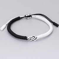 Thumbnail for Yin/Yang Buddhist Auspicious Endless Knot Symbol - 'TRUE BALANCE' Bracelet