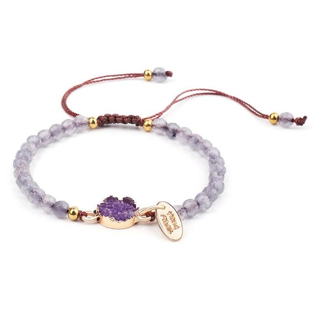 Natural Stone Bead & Druzy Accent 3 pc  Bracelet Set-BEST PRICE!