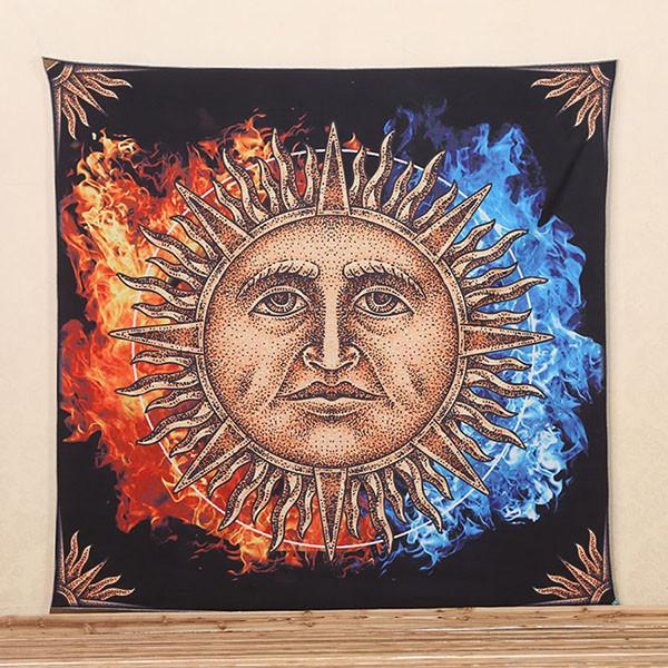 Boho Sun and Moon Style Tapestry