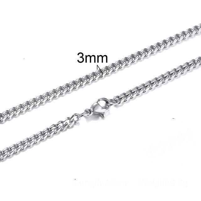 Men's Stainless Steel CUBAN LINK Chain Necklace