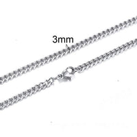 Thumbnail for Men's Stainless Steel CUBAN LINK Chain Necklace