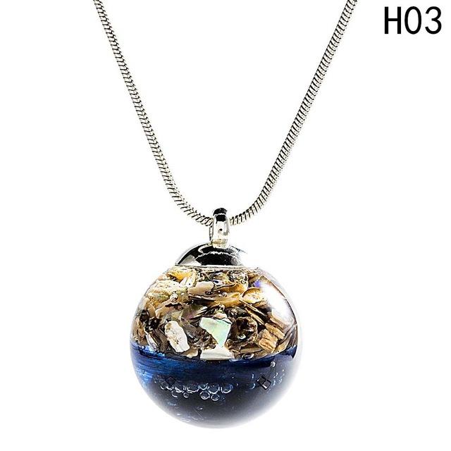 Dream World Ball Charm Necklace – Glaze Ball Pendant
