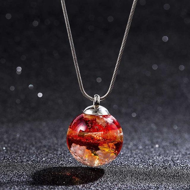 Dream World Ball Charm Necklace – Glaze Ball Pendant