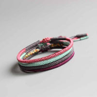 Thumbnail for Tibetan Buddhist Handmade Knots Lucky Rope Braided Happiness Set