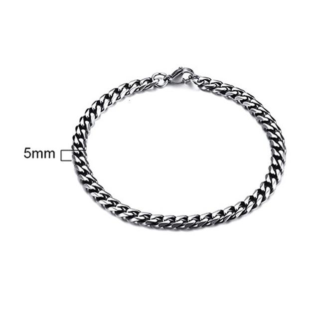 Men's TITANIUM STEEL Miami Cuban Link CLASSIC DUDE Bracelet in 4 Colors -Sizes up to 9 inches