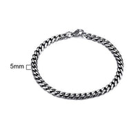 Thumbnail for Men's TITANIUM STEEL Miami Cuban Link CLASSIC DUDE Bracelet in 4 Colors -Sizes up to 9 inches