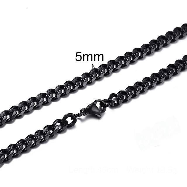 Men's Stainless Steel CUBAN LINK Chain Necklace