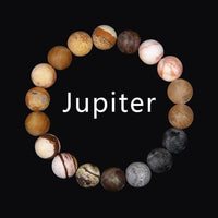 Thumbnail for Natural Stone Solar System 'OUR PLANETS'  Bracelet-  9 Different Planets + Sun & Moon