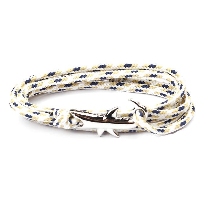 SHARK ATTACK! Survival paracord Shark Bracelet-7 colors, Adjustable Sizing