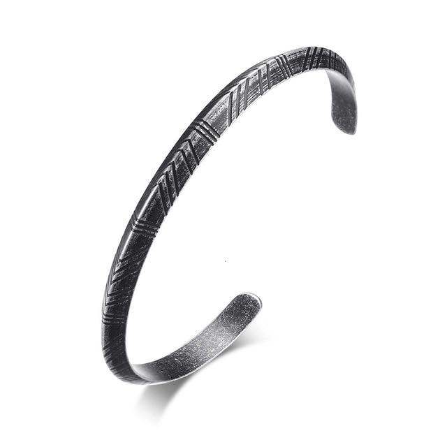 Men's Stainless Steel TWISTED Modern Style Bangle