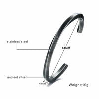 Thumbnail for Men's Stainless Steel TWISTED Modern Style Bangle