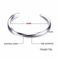 Thumbnail for Men's Stainless Steel TWISTED Modern Style Bangle