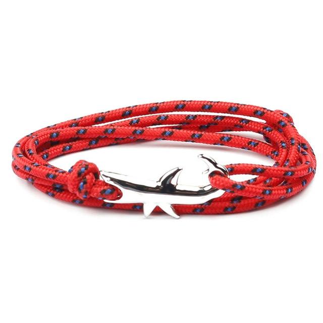 SHARK ATTACK! Survival paracord Shark Bracelet-7 colors, Adjustable Sizing