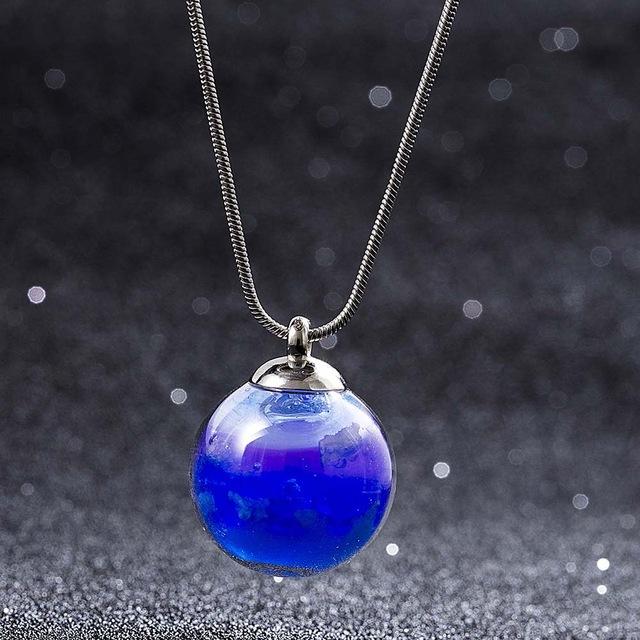 Dream World Ball Charm Necklace – Glaze Ball Pendant