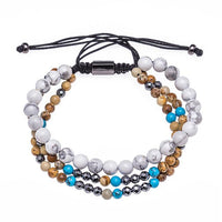 Thumbnail for Multilayer Hematite,Jasper & Howlite CALMING Bracelet Set