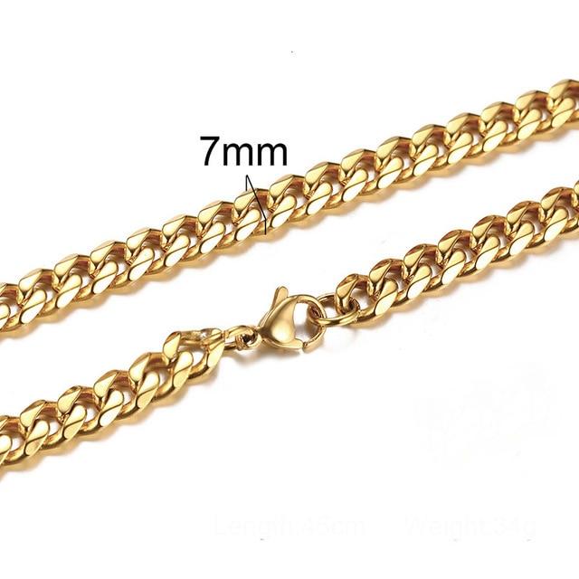 Men's Stainless Steel CUBAN LINK Chain Necklace