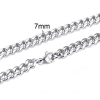 Thumbnail for Men's Stainless Steel CUBAN LINK Chain Necklace