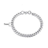 Thumbnail for Men's TITANIUM STEEL Miami Cuban Link CLASSIC DUDE Bracelet in 4 Colors -Sizes up to 9 inches