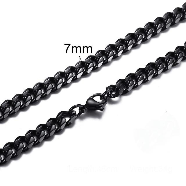 Men's Stainless Steel CUBAN LINK Chain Necklace