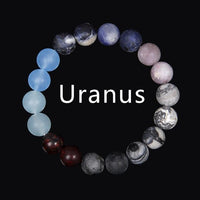 Thumbnail for Natural Stone Solar System 'OUR PLANETS'  Bracelet-  9 Different Planets + Sun & Moon