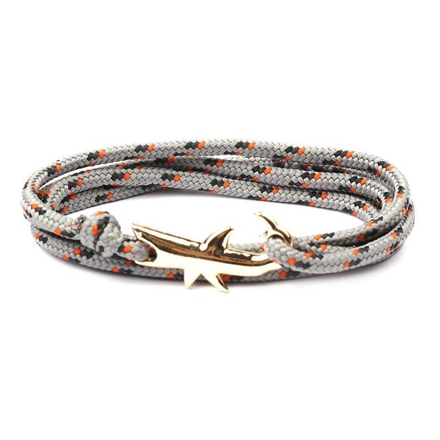 SHARK ATTACK! Survival paracord Shark Bracelet-7 colors, Adjustable Sizing