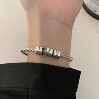 Thumbnail for THAI SILVER 'I Love You' Friendship Bangle