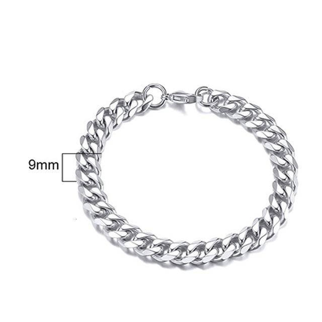 Men's TITANIUM STEEL Miami Cuban Link CLASSIC DUDE Bracelet in 4 Colors -Sizes up to 9 inches