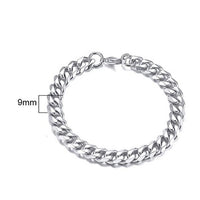 Thumbnail for Men's TITANIUM STEEL Miami Cuban Link CLASSIC DUDE Bracelet in 4 Colors -Sizes up to 9 inches