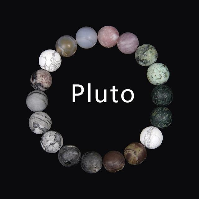 Natural Stone Solar System 'OUR PLANETS'  Bracelet-  9 Different Planets + Sun & Moon