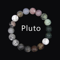 Thumbnail for Natural Stone Solar System 'OUR PLANETS'  Bracelet-  9 Different Planets + Sun & Moon