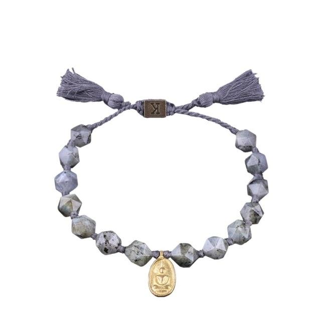 Handmade THAI Style RETRO BUDDHA Pendant & Faceted Stone Bracelet-7 options