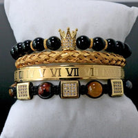 Thumbnail for Luxury Natural Stones & Zirconia 4 Pc Bracelet Set