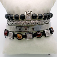 Thumbnail for Luxury Natural Stones & Zirconia 4 Pc Bracelet Set