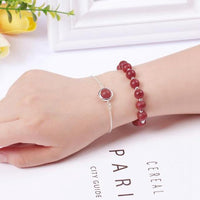 Thumbnail for Stainless Steel & High Quality 8mm Natural Gemstone 2 pc Bracelet Set