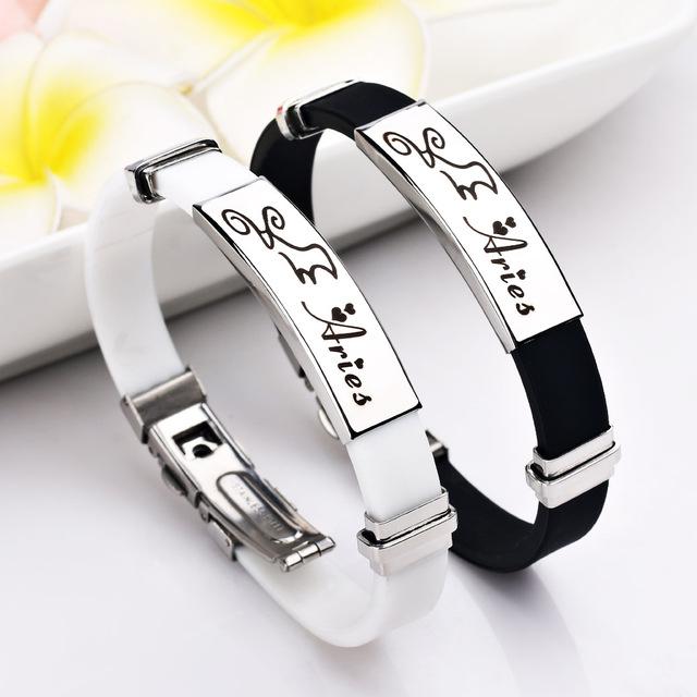 Stylish 12 Constellations Stainless Steel Bracelets