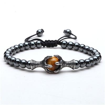 Eagle Claw FREEDOM & COURAGE TIger Eye / Turquoise Hematite Bracelet