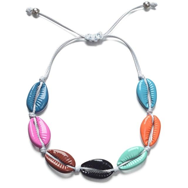 SUMMER BRIGHT & COLORFUL  Cowry Shell Style BOHO Rope Bracelets