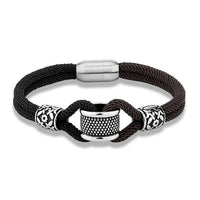 Thumbnail for Men's Stainless Steel Double Jointed Rope Bracelet