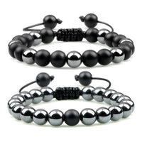 Thumbnail for Natural Stone and Hematite NO FEAR 2PC Bracelet Set