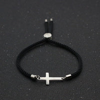 Thumbnail for Stainless Steel Rope 'CONNECTION' Cross Bracelet