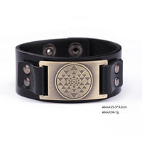 Thumbnail for Sri Yantra Leather Bracelet