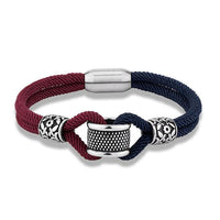 Thumbnail for Men's Stainless Steel Double Jointed Rope Bracelet