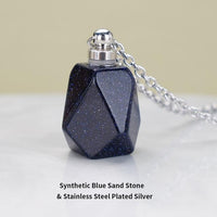 Thumbnail for Calming Natural Stone Essential Oil Necklace - 8 Stone Choices