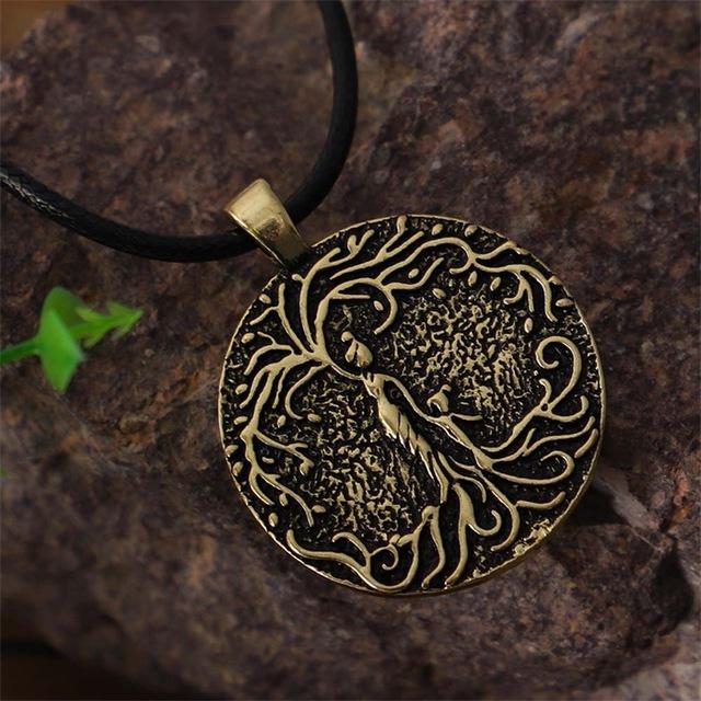 Double Side Carved Mom &  Children FAMILY TREE of LIFE Necklace -Mom with 1-5 kids