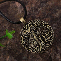 Thumbnail for Double Side Carved Mom &  Children FAMILY TREE of LIFE Necklace -Mom with 1-5 kids